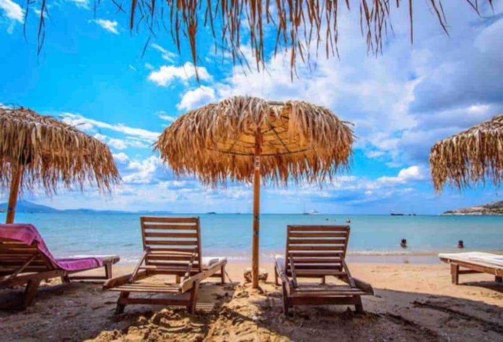 Lux Beach Apartment Vári Kültér fotó
